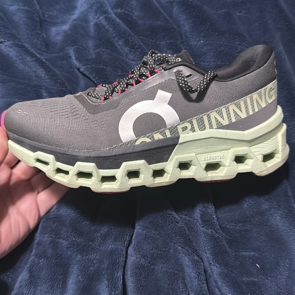 On Running Black and White Athletic Shoes - Picture 3 of 10